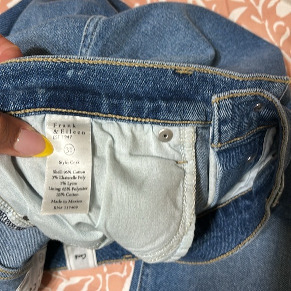 NEW Frank & Eileen brand new ankle cropped jeans size 31 - Picture 1 of 4